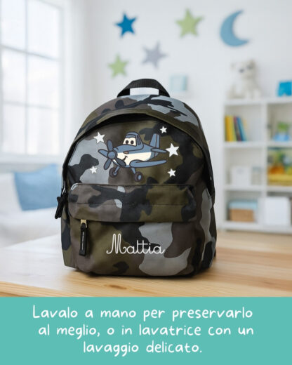 Zainetto Asilo Personalizzato con Nome e Personaggio - Zaino Scuola Materna per Bambini - Zainetto Sport Personalizzato - immagine 16