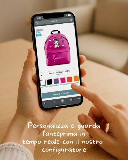 Zainetto Asilo Personalizzato con Nome e Personaggio - Zaino Scuola Materna per Bambini - Zainetto Sport Personalizzato - immagine 5