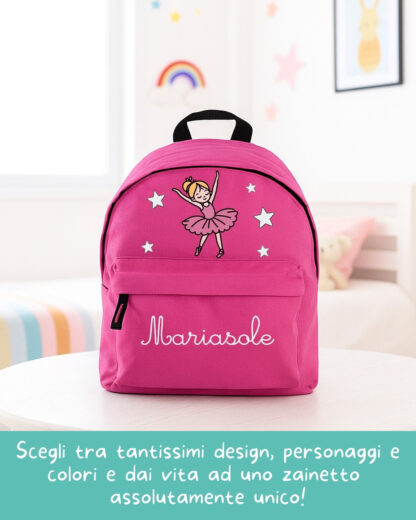 Zainetto Asilo Personalizzato con Nome e Personaggio - Zaino Scuola Materna per Bambini - Zainetto Sport Personalizzato - immagine 9