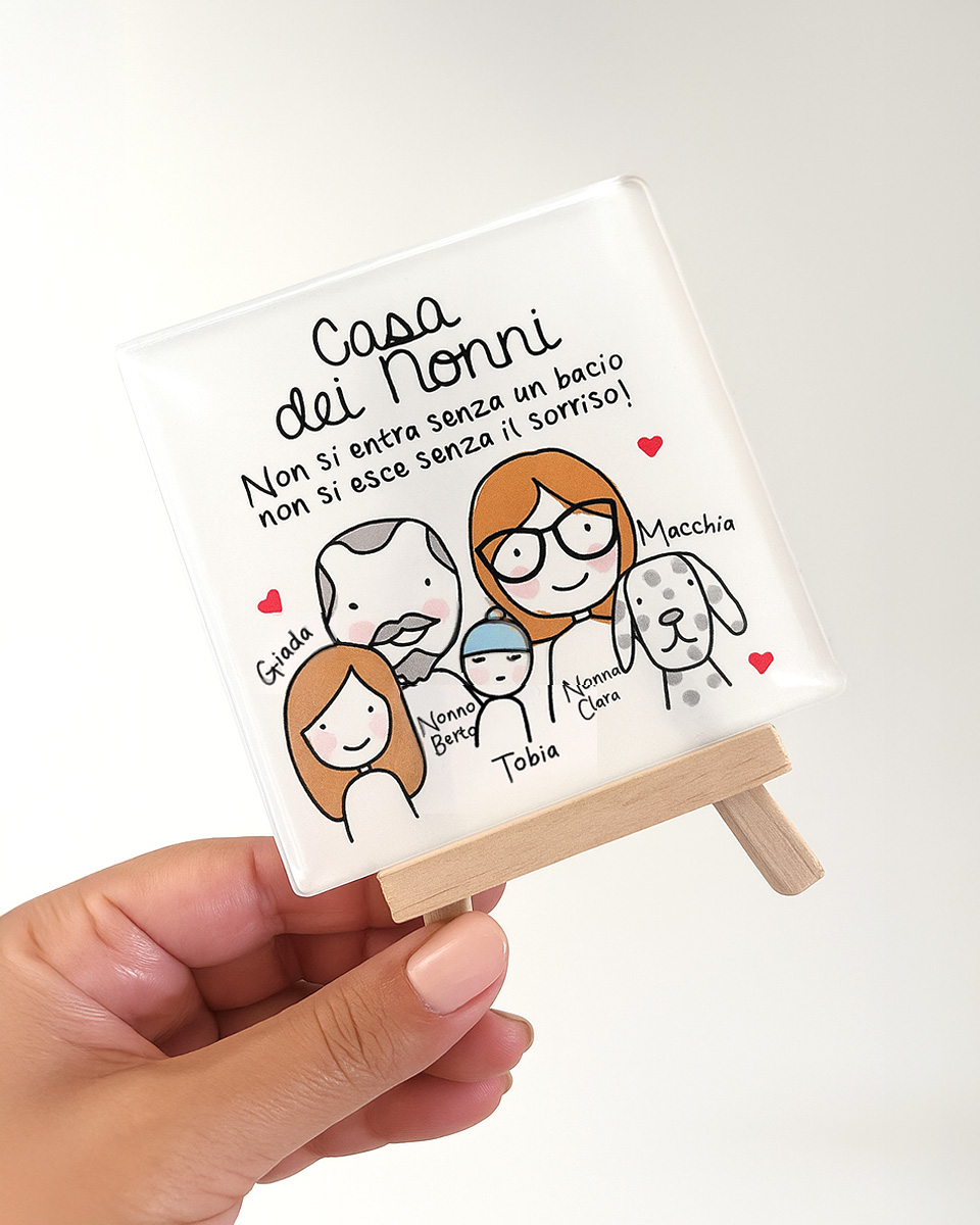 PIASTRELLA-PLEXIGLASS-SU-CAVALLETTO-ritratto-nonni