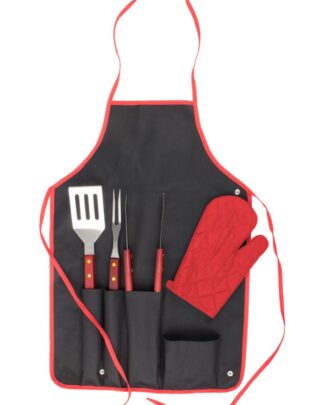 Set Barbecue con Grembiule e Accessori - Idea Regalo Per Chi Ama Grigliare