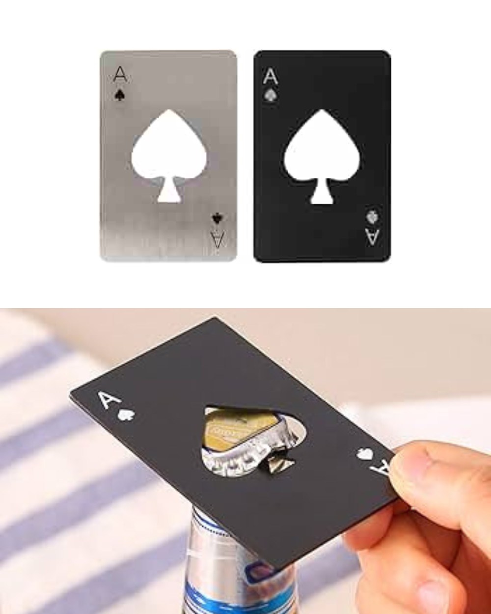 Ciondolo Seme di Picche Carte da Poker 19x12 mm Nero colore Oro
