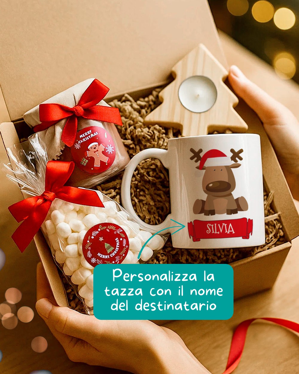 Tovaglia con alberi di Natale, tovaglia con foresta di pini invernali, tovaglia con design allegro e accogliente, decorazione per sala da pranzo, decorazione per capodanno - Italia