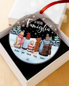 Pallina Decorazione Natale Personalizzata Regalo Famiglia Ritratto03