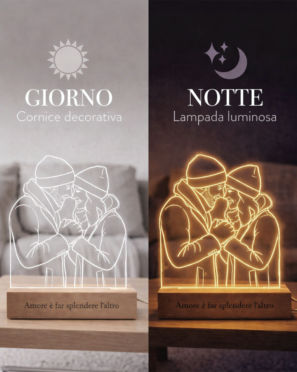 Lampada-led-illustrazione-lineart-regalo-san-valentino-anniversario