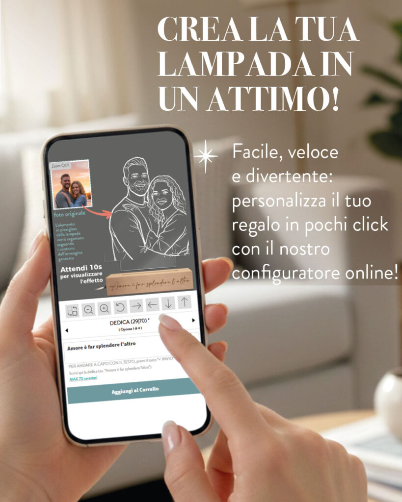 Lampada-led-illustrazione-lineart-regalo-san-valentino-anniversario