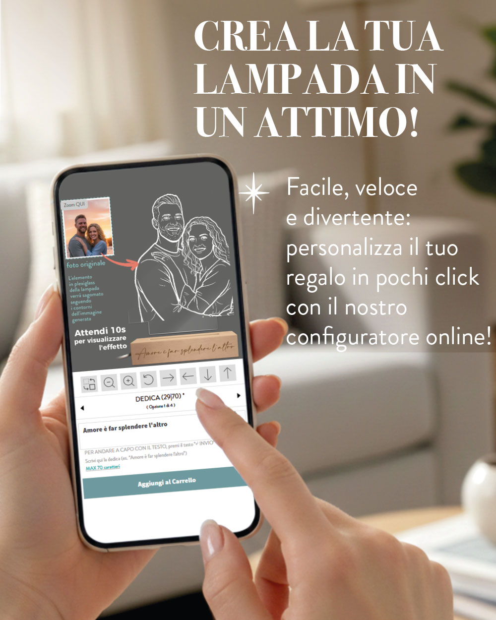 Lampada-led-illustrazione-lineart-regalo-san-valentino-anniversario