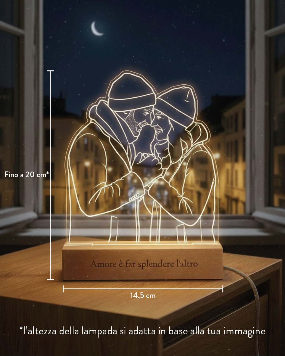 Lampada-led-illustrazione-lineart-regalo-san-valentino-anniversario