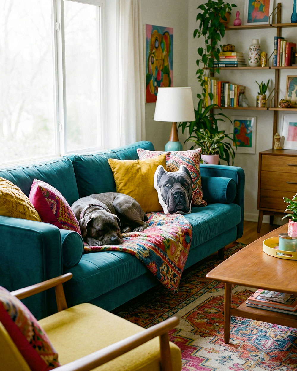 cuscino cane personalizzato made in italy laboratorio padova qualità stampa