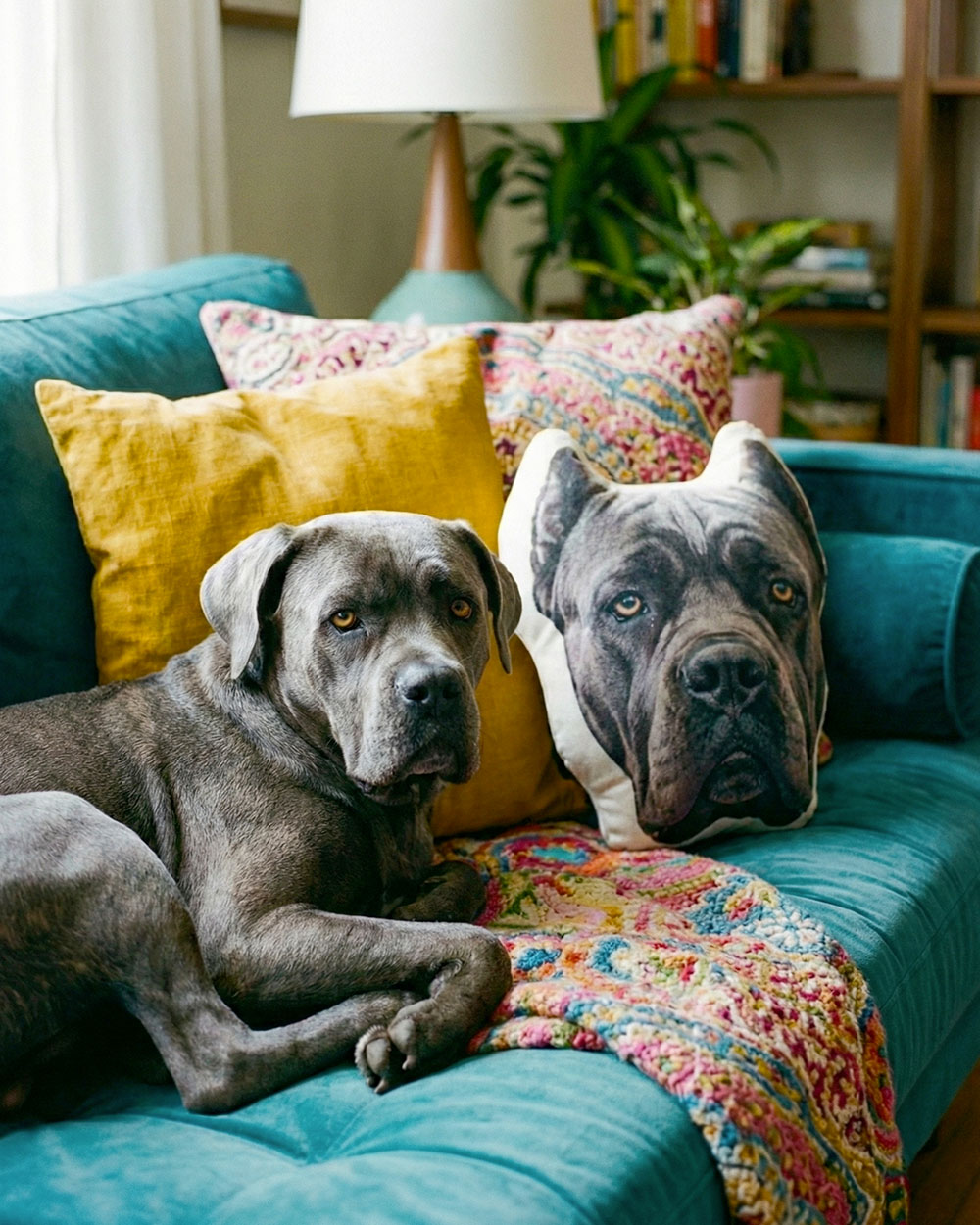 cuscino personalizzato cane forma ritratto musetto - varianti disponibili