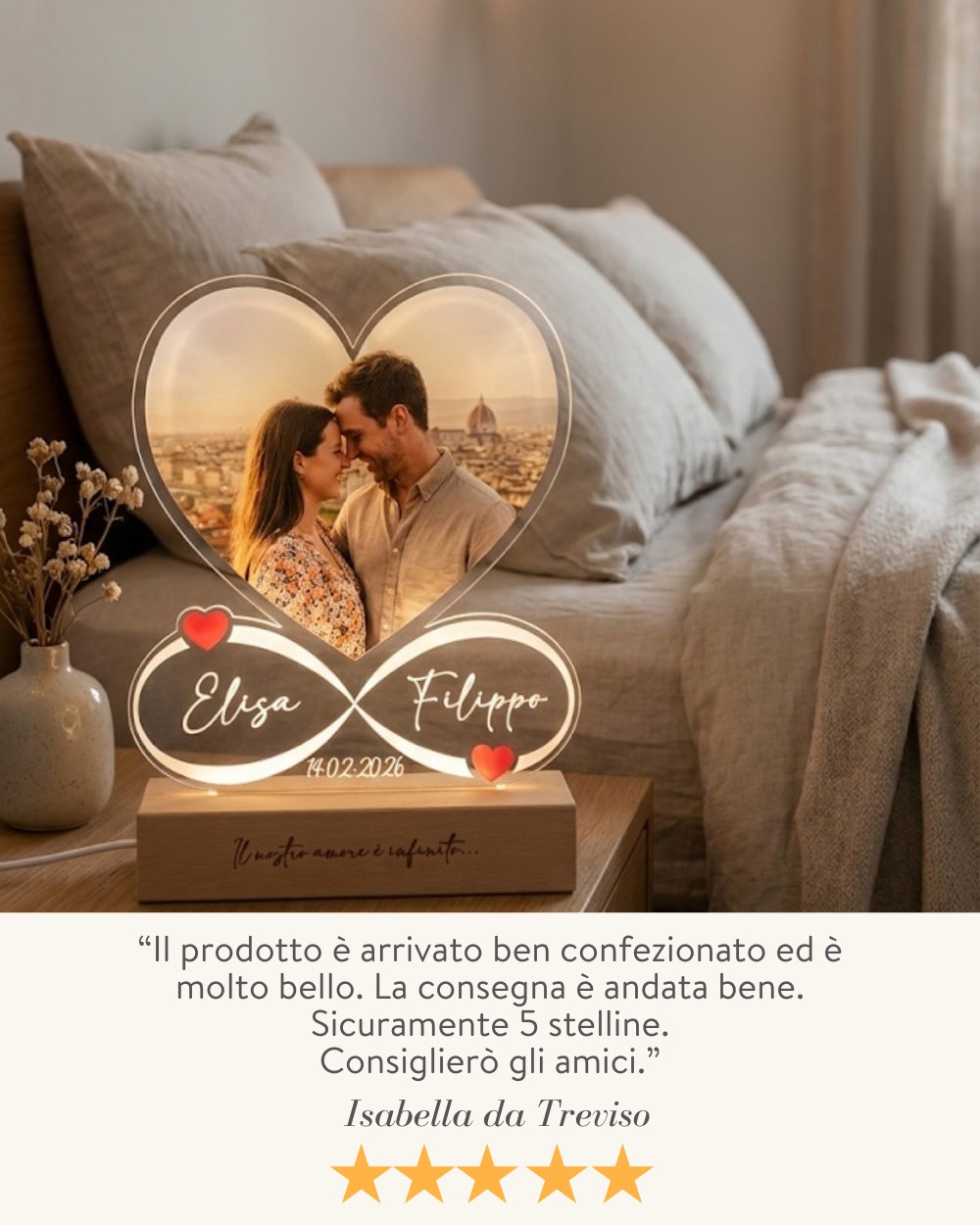 Lampada Personalizzata Con Immagine Luce Notturna LED Lampade