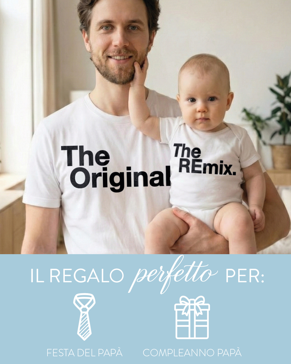 Maglietta Personalizzata Festa Del Papà Con Nome – 100% Cotone, Stampa Durevole, Regalo Perfetto Per Papà E Figlio
