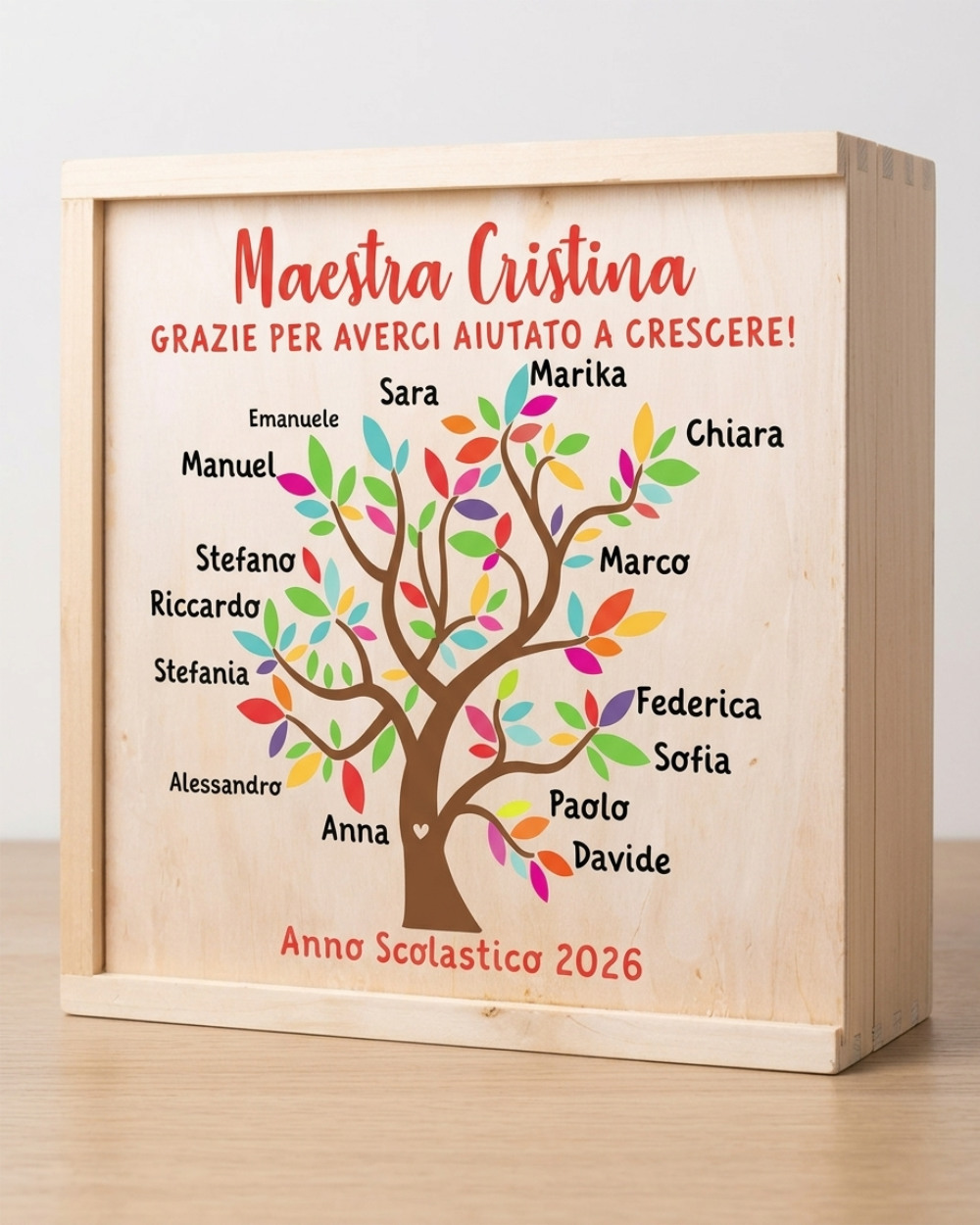 memory box scatola dei ricordi regalo personalizzato per maestra fine anno scolastico