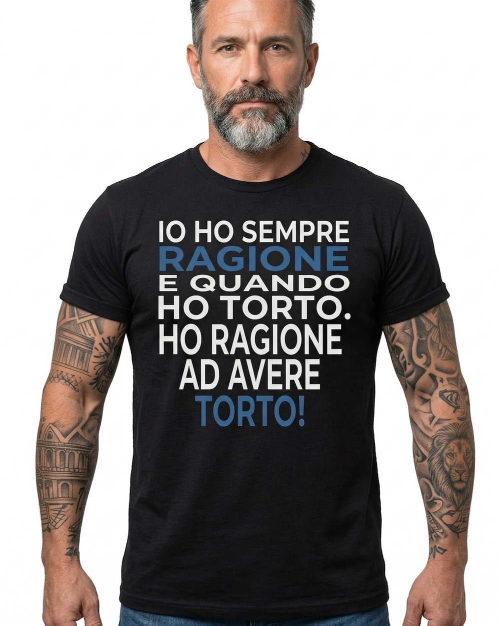t-shirt maglietta uomo frase divertente ho sempre ragione idea regalo compleanno