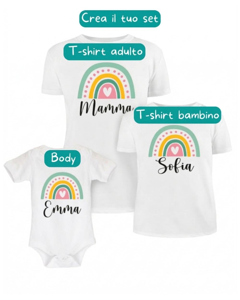 Coppia T-Shirt Magliette SanValentino Io & Te Innamorati Love idea