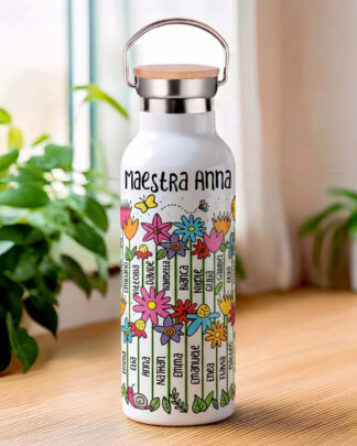 borraccia-personalizzata-regalo-maestra-nomi-classe-fiori