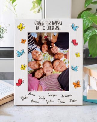 cornice-personalizzata-farfalle-regalo-maestra
