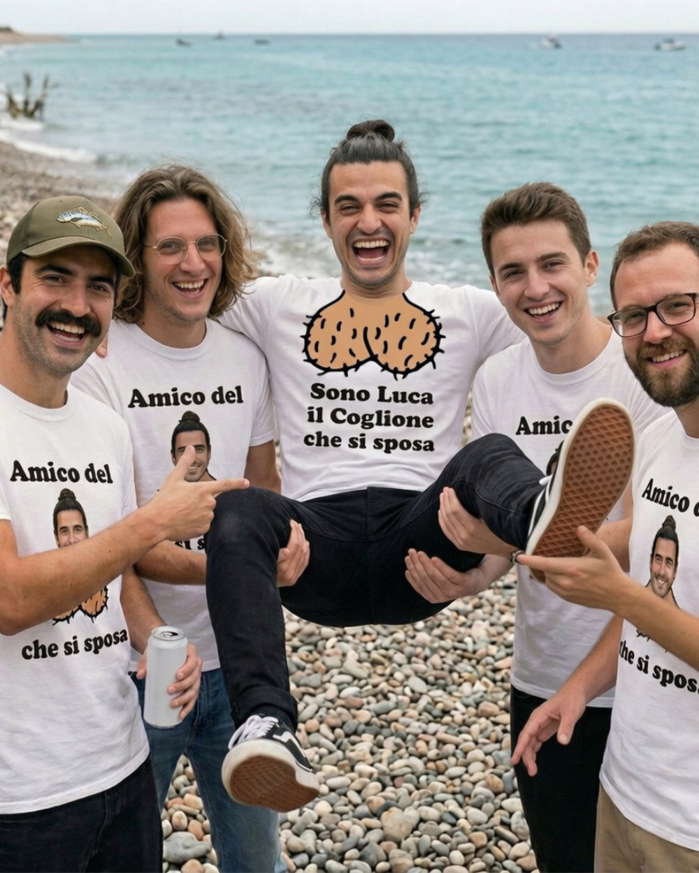 Puzzletee Maglietta Addio Al Celibato Personalizzabile Con Foto Dello Sposo | 100% Cotone, Simpatica E Originale