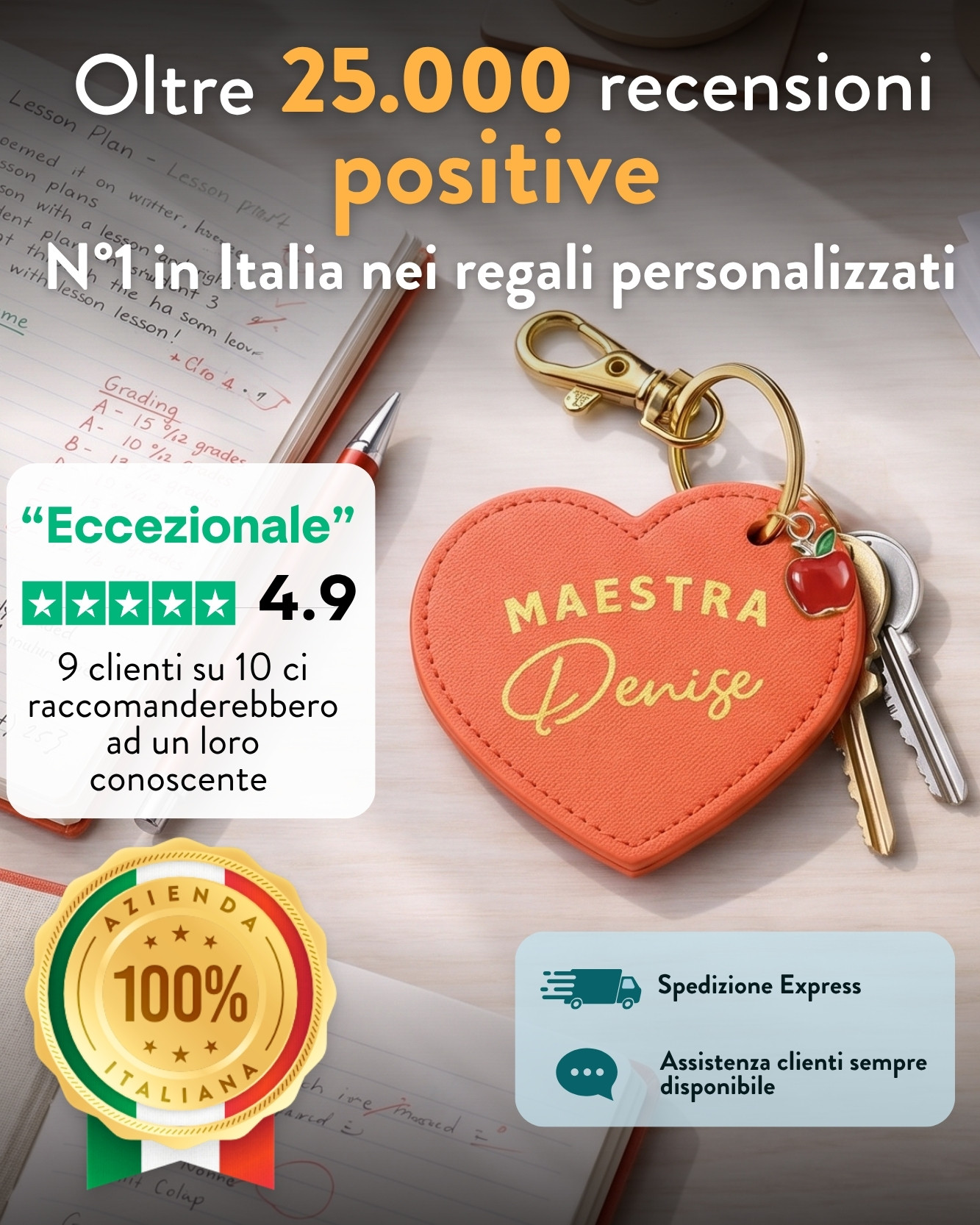 portachiavi-personalizzato-cuore-ecopelle-maestra