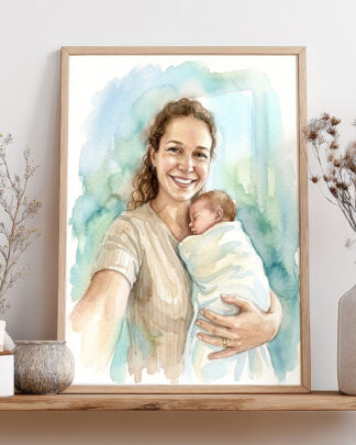 ritratto-acquerello-regalo-festa-mamma-1