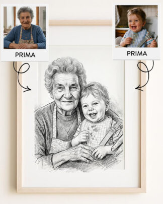 ritratto-matita-da-due-foto-diverse-assieme-nonna-nipote9