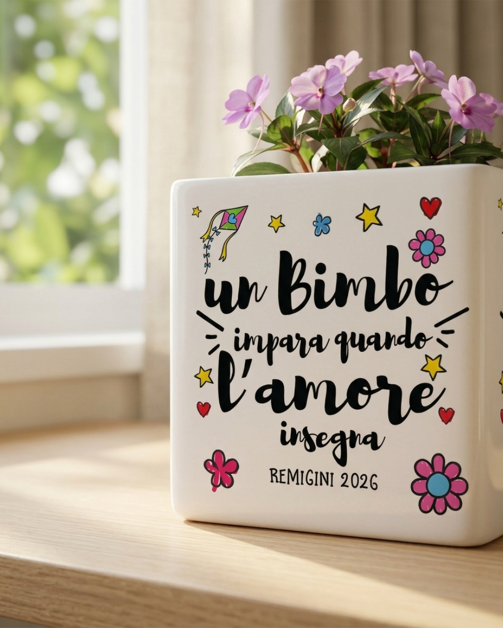 vaso personalizzato regalo maestra fine scuola varianti frasi
