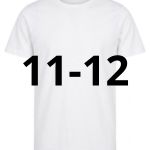11/12 ANNI TSHIRT BAMBINO BIANCA