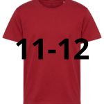 11/12 ANNI TSHIRT BAMBINO ROSSA