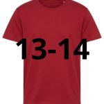 13/14 ANNI TSHIRT BAMBINO ROSSA