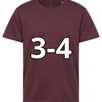 3/4 ANNI TSHIRT BAMBINO BORDEAUX