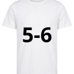 5/6 ANNI TSHIRT BAMBINO BIANCA
