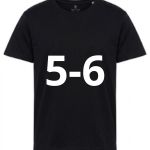 5/6 ANNI TSHIRT BAMBINO NERA