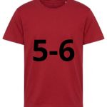 5/6 ANNI TSHIRT BAMBINO ROSSA