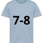 7/8 ANNI TSHIRT BAMBINO AZZURRO CIELO