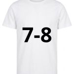 7/8 ANNI TSHIRT BAMBINO BIANCA