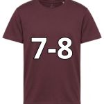 7/8 ANNI TSHIRT BAMBINO BORDEAUX