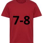 7/8 ANNI TSHIRT BAMBINO ROSSA