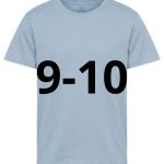 9/10 ANNI TSHIRT BAMBINO AZZURRO CIELO