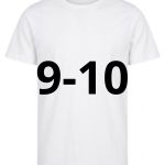 9/10 ANNI TSHIRT BAMBINO BIANCA