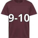 9/10 ANNI TSHIRT BAMBINO BORDEAUX