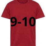 9/10 ANNI TSHIRT BAMBINO ROSSA
