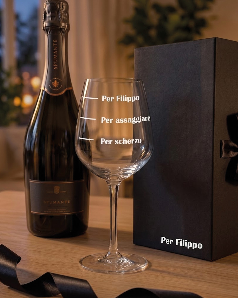 Calice con Tacche “Per Scherzo - Per Assaggiare” Personalizzato con Nome – Idea Regalo Divertente di Compleanno, per Lui - immagine 5