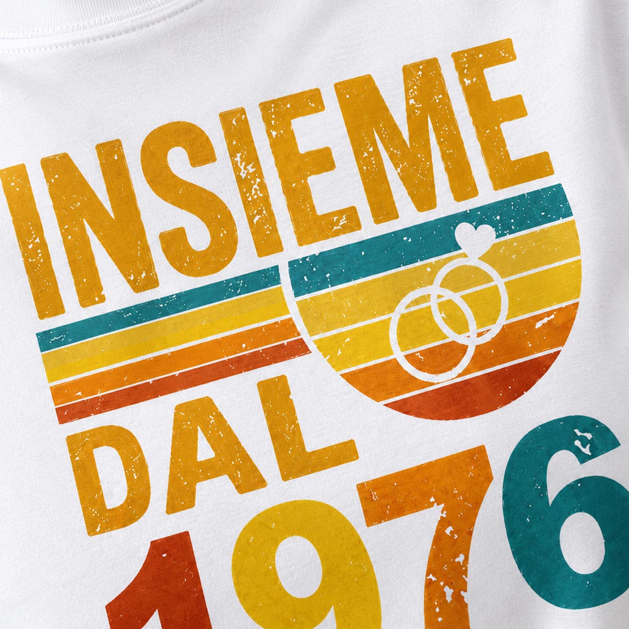 Set due magliette personalizzate anniversario fidanzamento e matrimonio Olallà