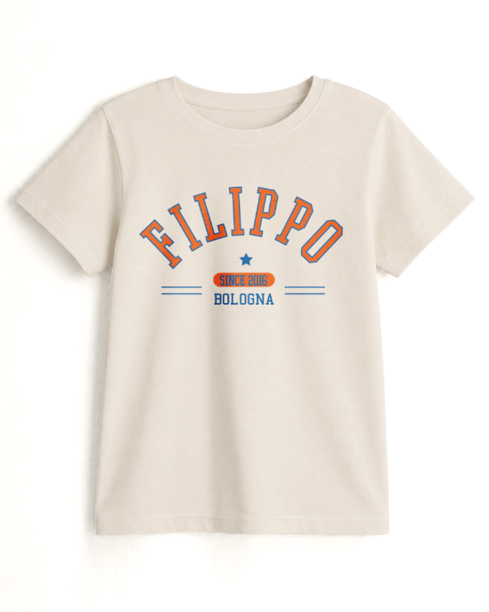 t-shirt bambino personalizzata 100% cotone con nome since anno e luogo