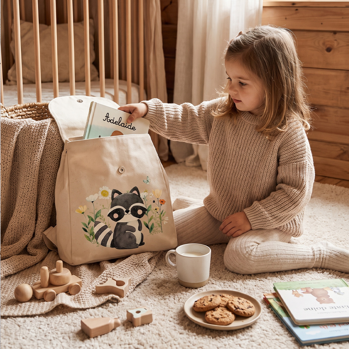 Zainetto Personalizzato con Nome e Animaletti del Bosco per Asilo e Scuola Materna – Zaino Bimbi con Elefante - immagine 9