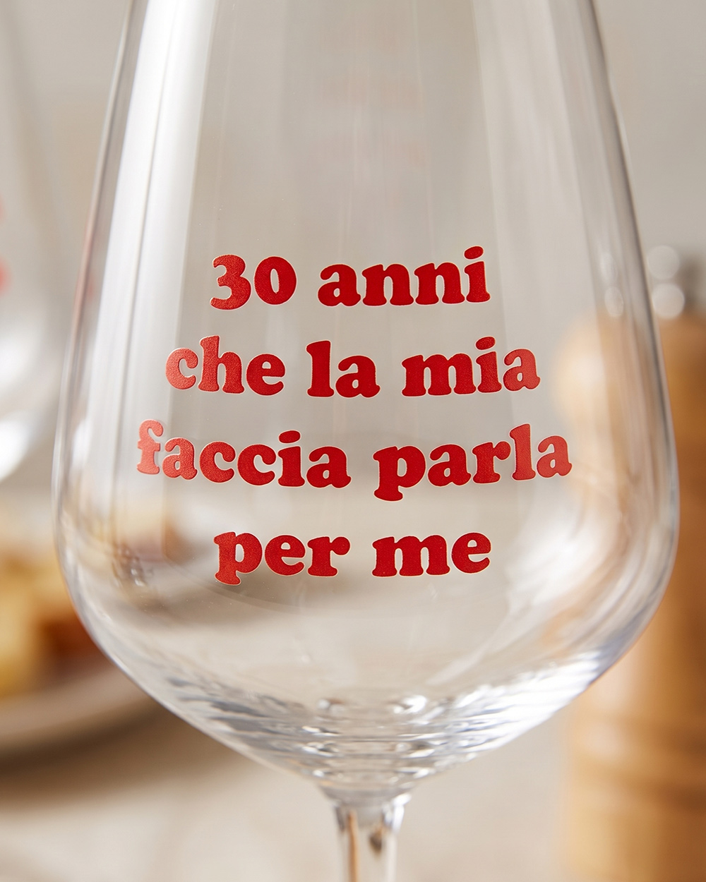 Calice da vino personalizzato con frase ironica – idea regalo divertente per lei