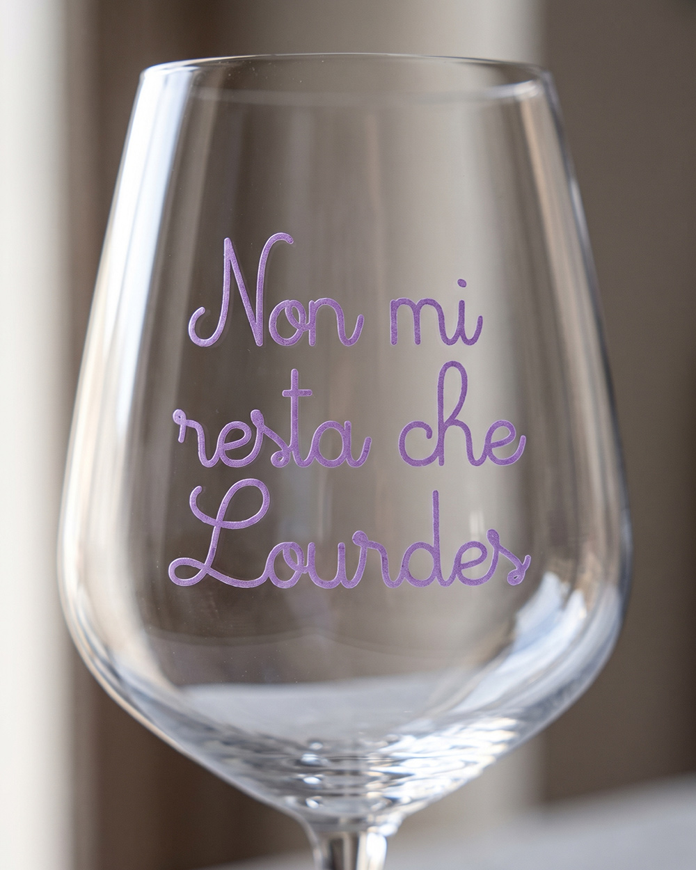 Calice da vino personalizzato con citazione e dedica – regalo per lei e per lui