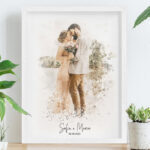 Acquarello-anniversario-matrimonio-ricordo-regalo-personalizzato