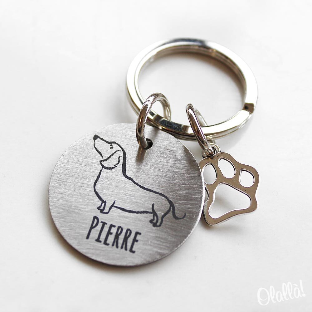 Portachiavi Con Cane E Nome 01