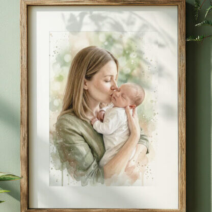 acquerello-ritratto-mamma-neonato-personalizzato-intelligenza-artificiale-su-misura347